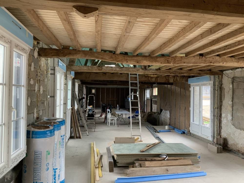 travaux charpente isolation