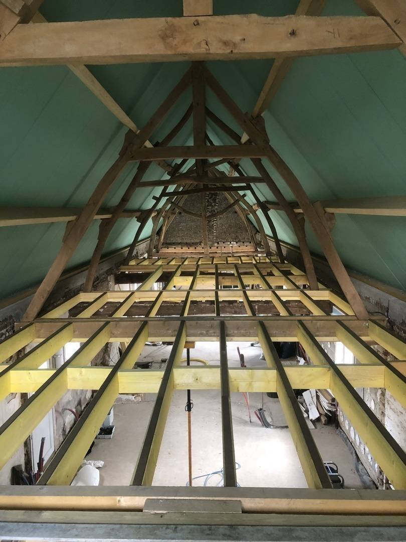 travaux toiture interieur