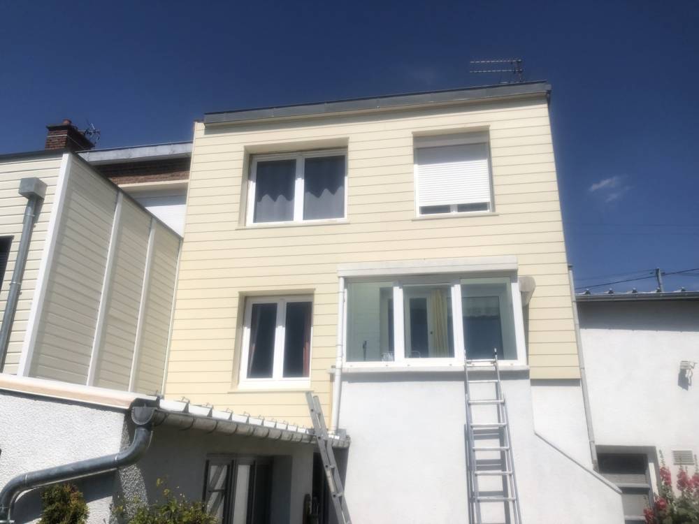 chantier bardage maison